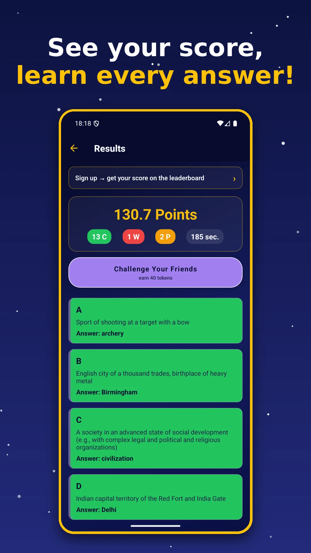 Alphabet Wheel: Trivia Quiz screenshot